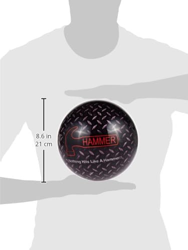 HAMMER Bowlingkugel Diamant, 4,5 kg, Grau/Schwarz