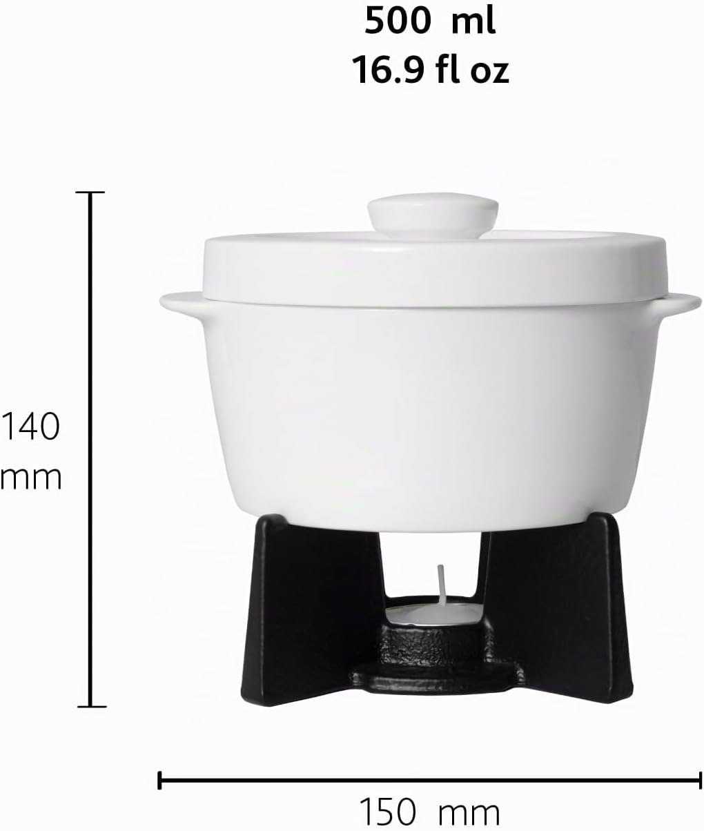 Boska Cheese Baker, Käse-Backform-Set perfekt für einen Camembert, 4-teilig, 154x130x145 mm 14.3 x 1
