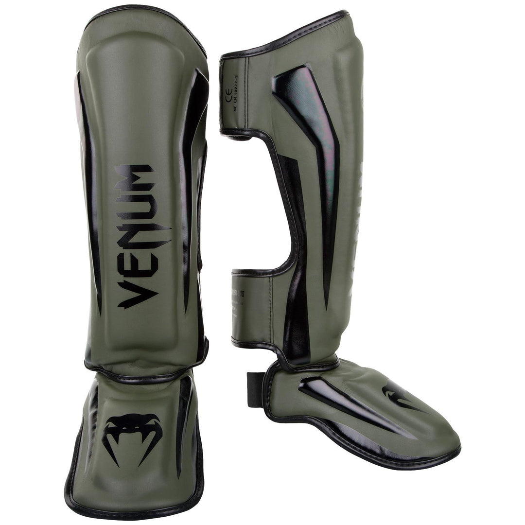 Venum Elite Boxen Schienbeinschutz M Khaki/Schwarz, M Khaki/Schwarz