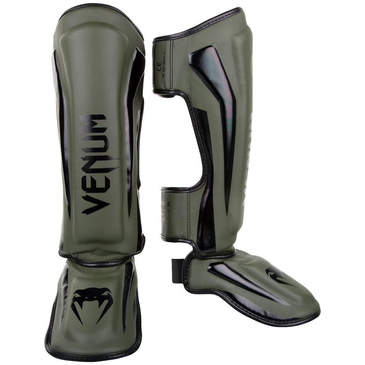 Venum Elite Boxen Schienbeinschutz M Khaki/Schwarz, M Khaki/Schwarz