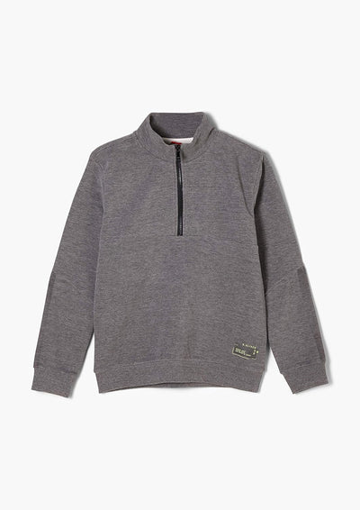 s.Oliver Junior Jungen 402.10.011.14.140.2054442 Sweatshirt, Grey Melange, S.REG