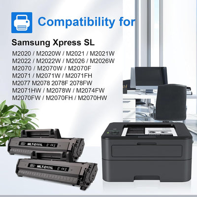 MYCARTRIDGE MLT-D111L Toner Kompatibel für MLT D111L D111S für Samsung Xpress M2070 M2070W M2026 W M