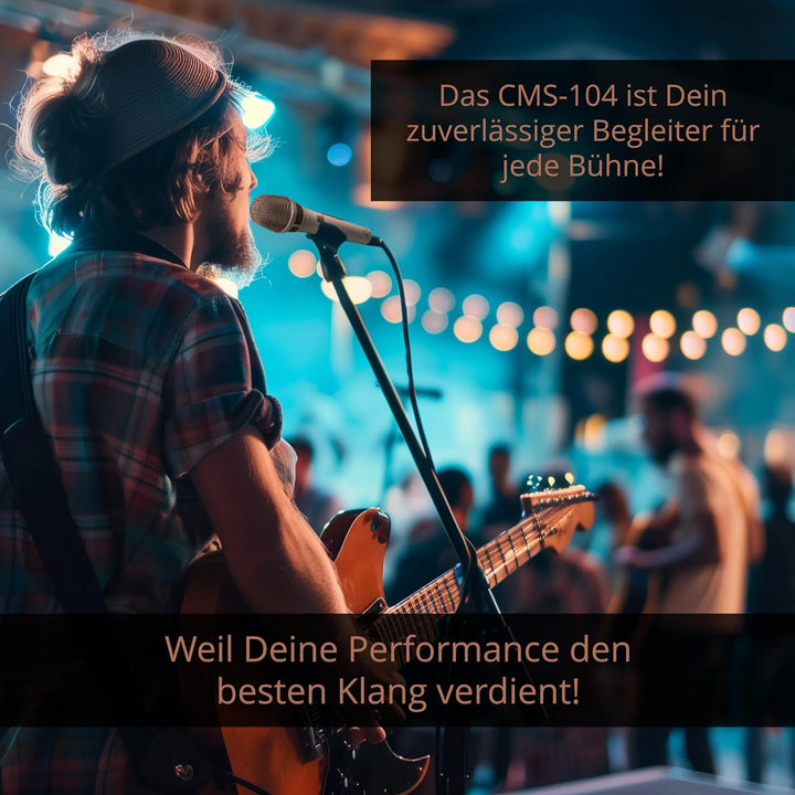 Pronomic CML-104 Kondensatormikrofon für präzise Schallaufnahme - Handmikrofon mit Windschutz - Gesa