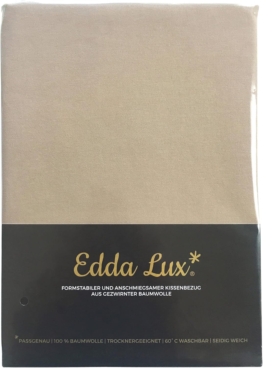 Edda Lux Bezug passend für Tempur OMBRACIO Schlafkissen, 60/56 x 50/48 cm, formbeständiger Jersey Ki