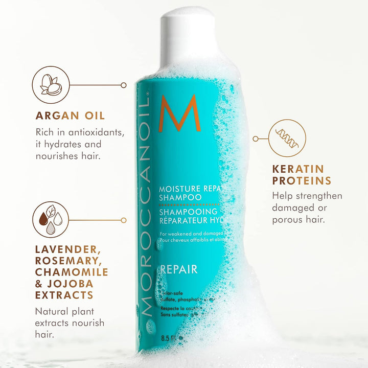 Moroccanoil Stärkende Haarmaske 250 ml (1er Pack) Bundle mit Regenerierendes Shampoo, 250 ml (1er P