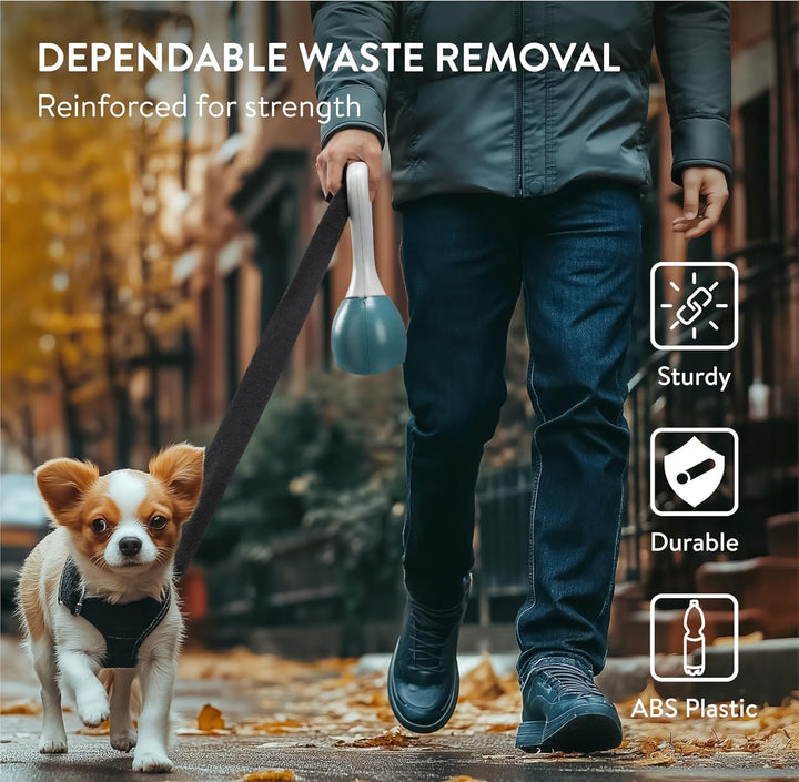 Navaris Hundekotsammler - Vollständige Kontrolle mit Knopf - Hundekotgreifer - Hundekotschaufel aus