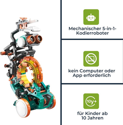 Velleman 5-In-1 Mechanical Coding Robot