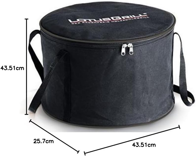 LotusGrill XL Starter-Set 1x XL Grill Anthrazitgrau mit USB-Anschluss, 1x Buchenholzkohle 2,5 kg, 1x