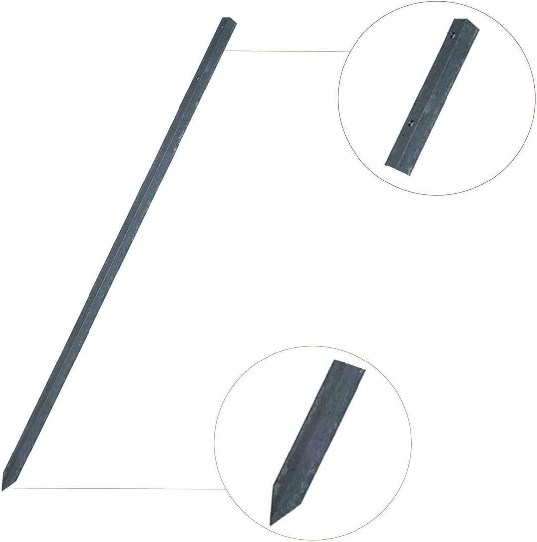 Kleberio® Einschlagpfosten verzinkt, Stahl, rostfrei Nummernschildhalterung Auto Kennzeichenhalter f