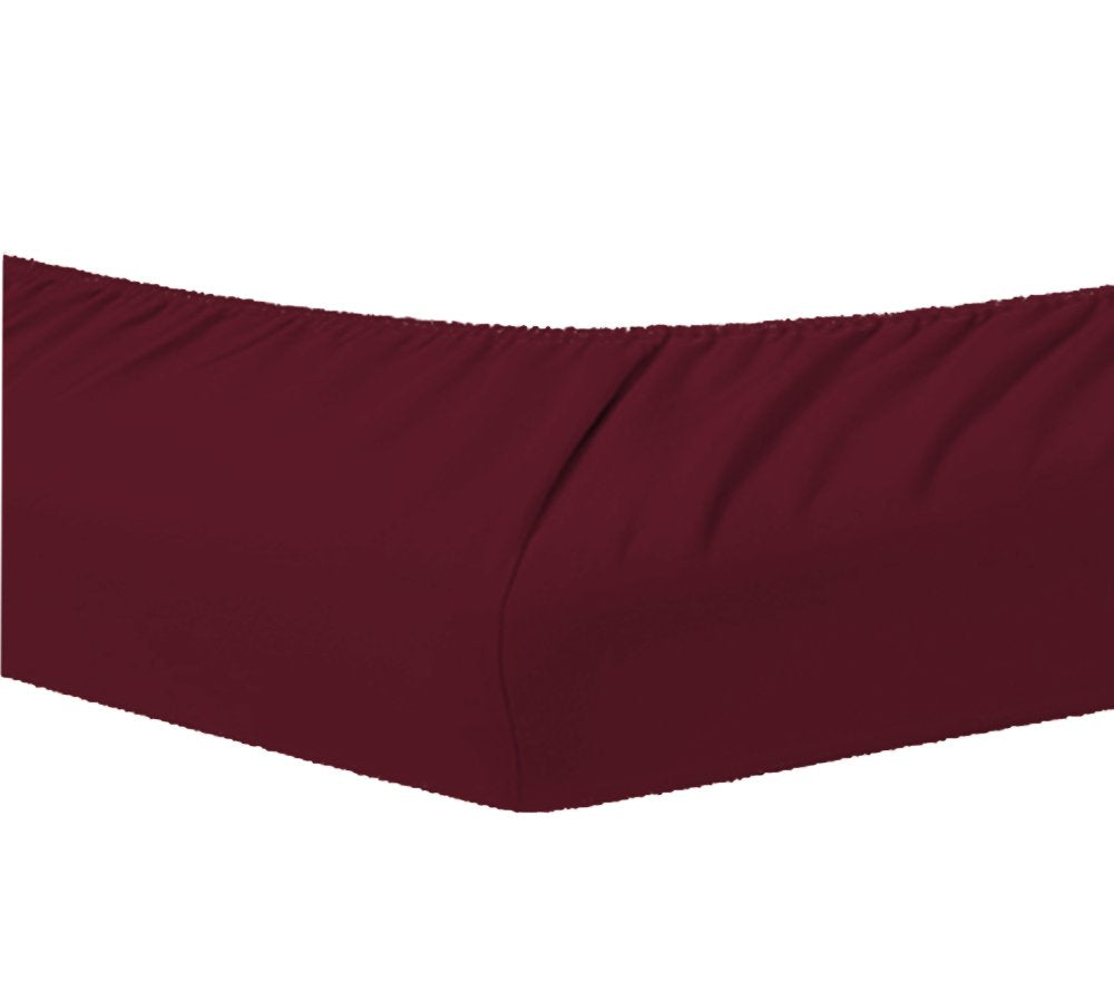Dormisette Topper Spannbettlaken Boxspring Bett 180-200 x 200-220 cm 0649 Burgund, Burgund