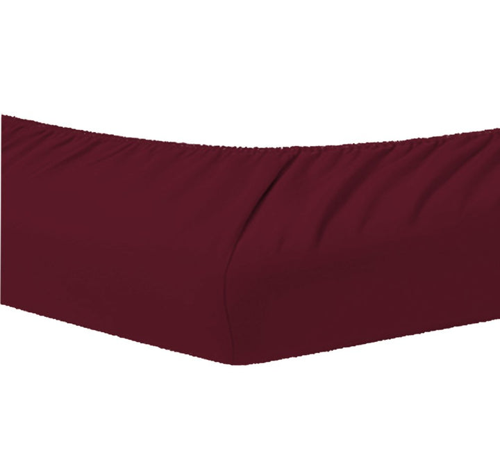 Dormisette Topper Spannbettlaken Boxspring Bett 180-200 x 200-220 cm 0649 Burgund, Burgund