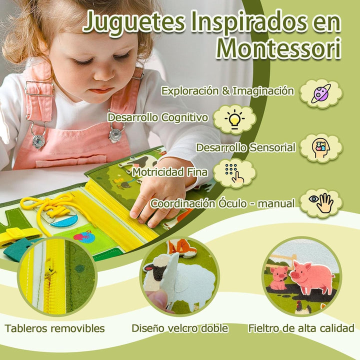 Almaxi Montessori Spielzeug ab 1 Jahr (10 in 1), 10 in 1