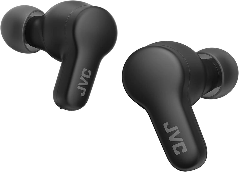 JVC HA-Z77T-B Gumy True Wireless Kopfhörer mit weichen Elastomer Ohrstöpseln, 3 Sound-Modi, Bluetoot