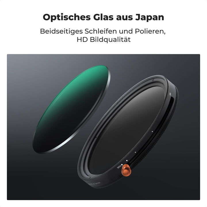 K&F Concept Nano-X ND Filter 46mm CPL&ND2-ND32 2 in 1 multifunktionaler Graufilter und CPL Filter Po