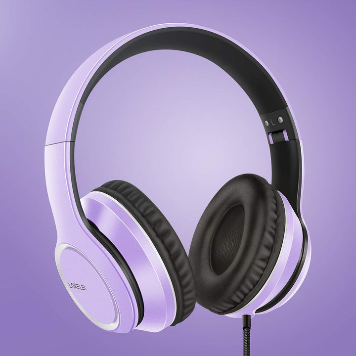 LORELEI X8 Over-Ear-Kopfhörer mit Mikrofon mit 1,45 m verwicklungsfreier Nylonschnur und 3,5-mm-Stec