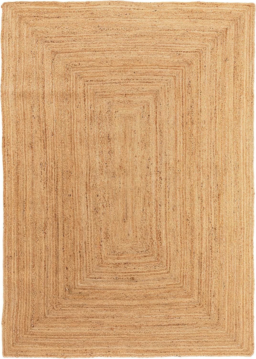 benuta NATURALS Juteteppich Jutta Hellbraun 160x230 cm - Moderner Teppich für Wohnzimmer, 4053894838