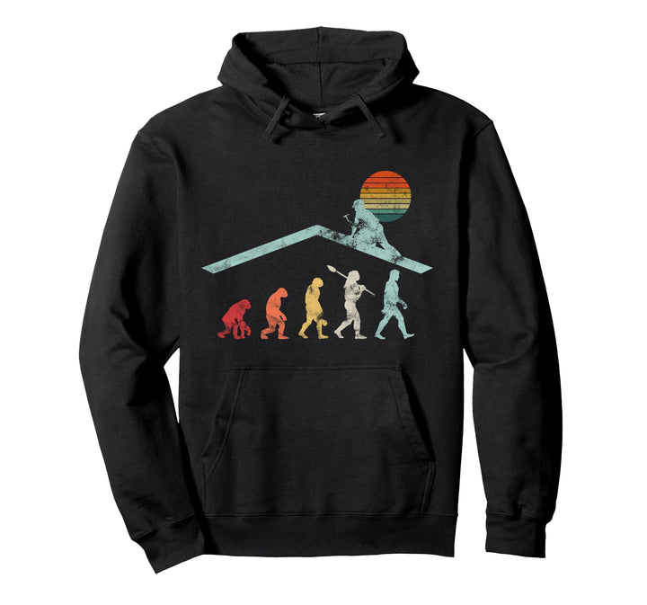 Dachdecker Handwerker Zimmermann Evolution Geschenk Pullover Hoodie