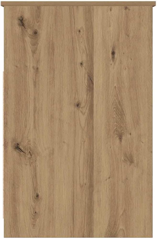vidaXL Schubladenschrank Artisan-Eiche 40x50x76 cm Holzwerkstoff, Schrank, Kommode mit Schublade, Sc
