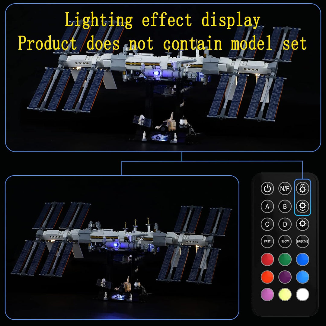GEAMENT LED Licht-Set (Fernbedienung) Kompatibel mit Lego Internationale Raumstation - Beleuchtungss