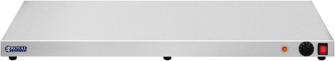 Royal Catering RCHP-600E Warmhalteplate Heizplatte Speisenwärmer (600 W, Edelstahl, Breite 100 cm)