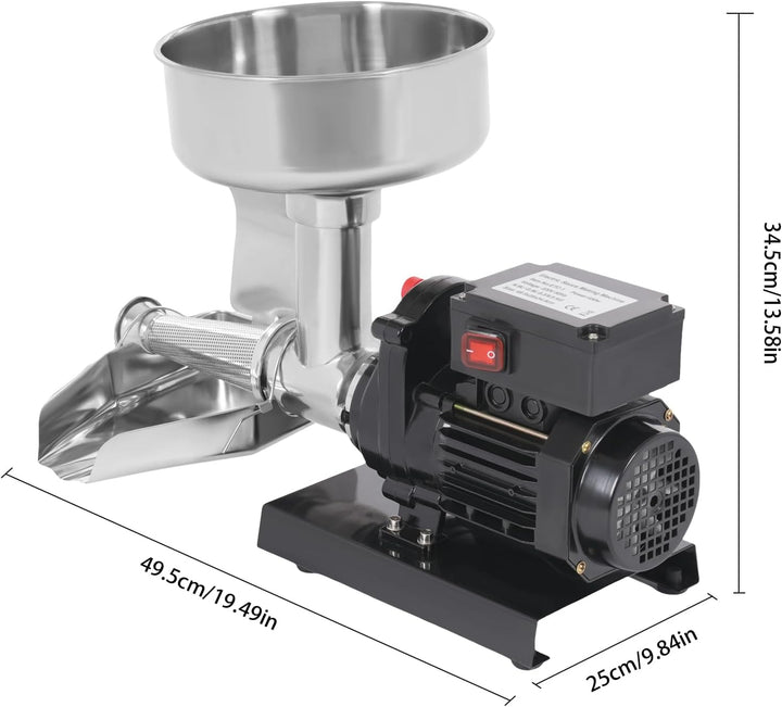 Elektrische Tomatenpresse 450W Edelstahl, Passiermaschine Für Tomatensauce, Erdbeersauce, Blaubeersa