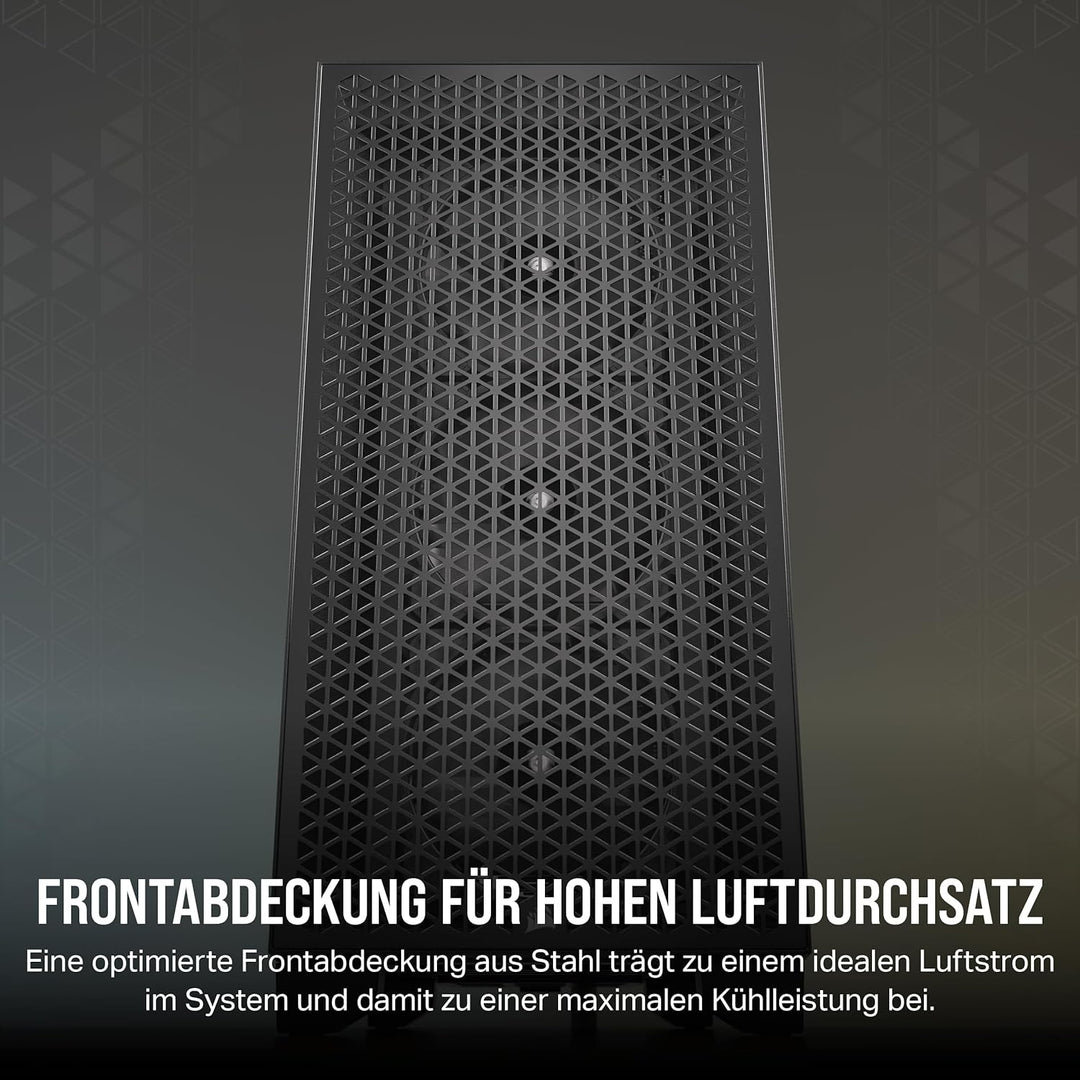 CORSAIR 3000D Airflow Mid-Tower PC-Gehäuse - 3-Pin-Lüfter - Vier-Slot-GPU-Unterstützung - Geeignet F