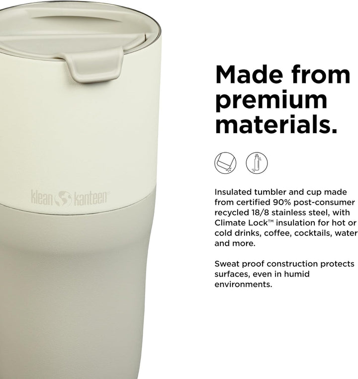 Klean Kanteen Rise 768ml Tumbler w/Flip Lid Tofu, Tofu