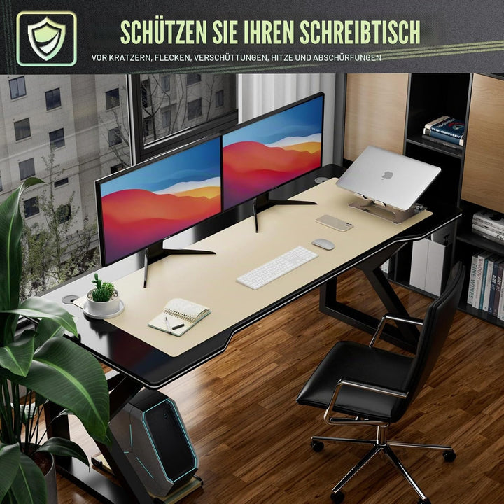 K KNODEL Tischunterlage, Schreibtischunterlage, PVC Tischunterlage, Laptop Tischunterlage, wasserdic
