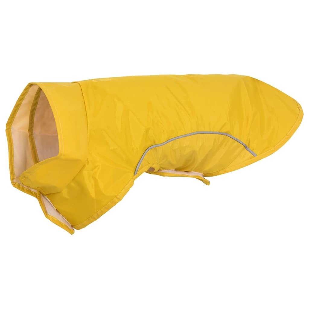 vidaXL Hunde Regenmantel mit Reflexstreifen Polyester Gelb M, Hundemantel, Hundejacke, Regenjacke fü