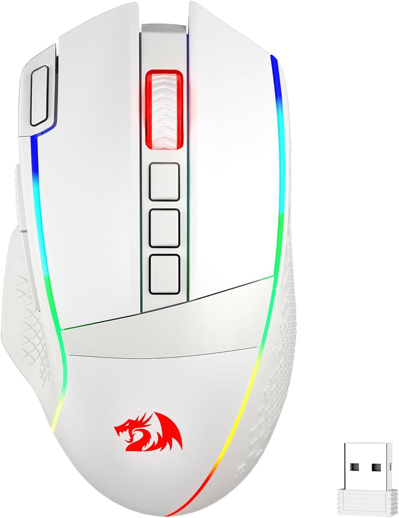 Redragon M991 Kabellose Gaming-Maus, 19.000 DPI kabelgebundene/kabellose Gamer-Maus mit Schnellfeuer