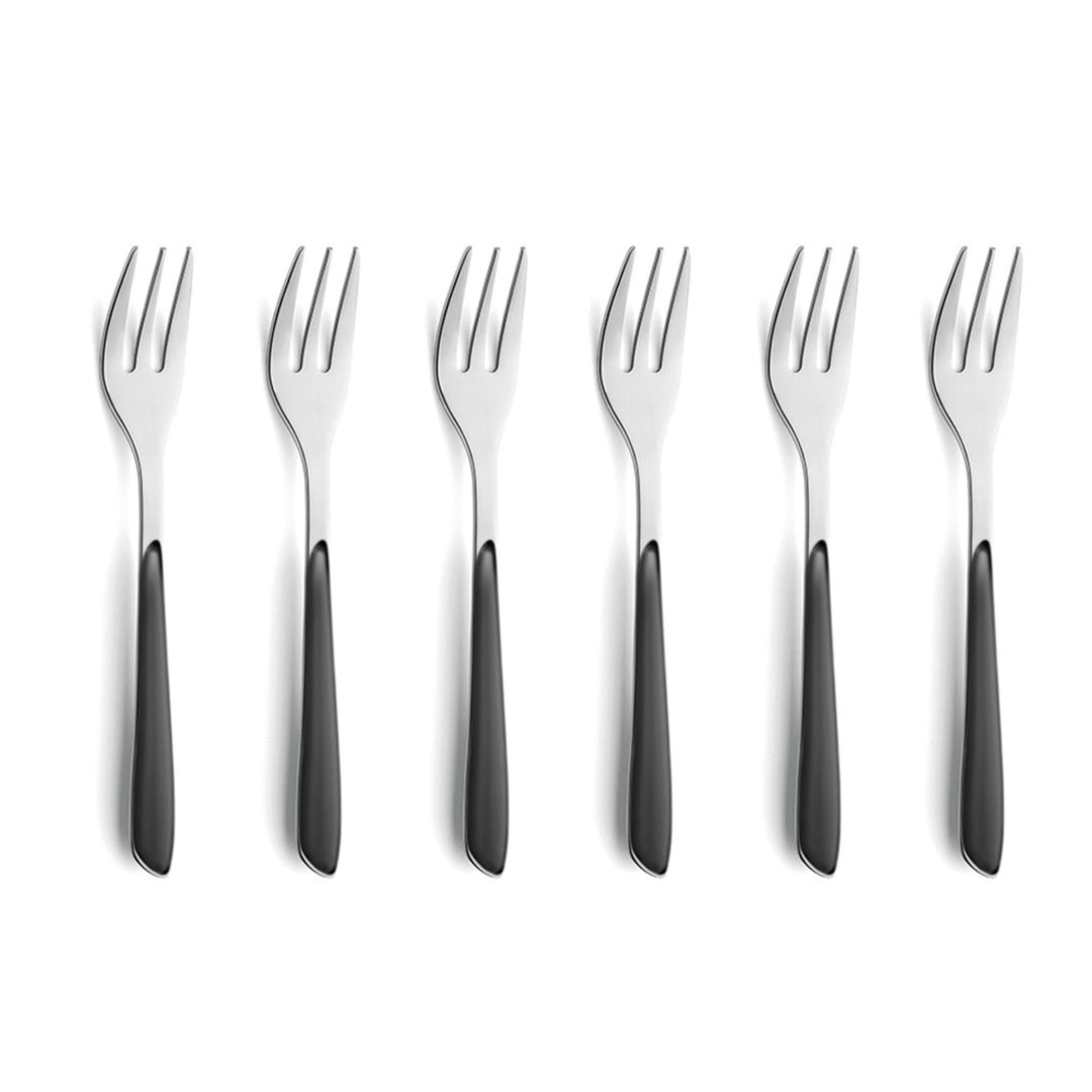 Kuppels Prisma Kuchengabel-Besteck Set aus 18/0 Edelstahl, 6-teilig, für 6 Personen, hochwertige Kun