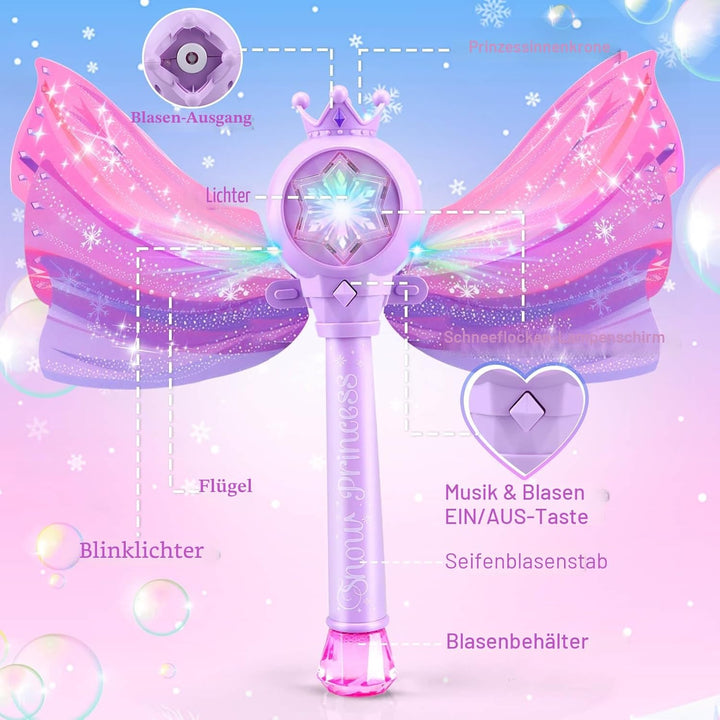 Spielzeug 3-8 Jahre Kinder: Seifenblasenmaschine Spielzeug für Mädchen Geschenke ab 3 4 5 6 7 8 Kind