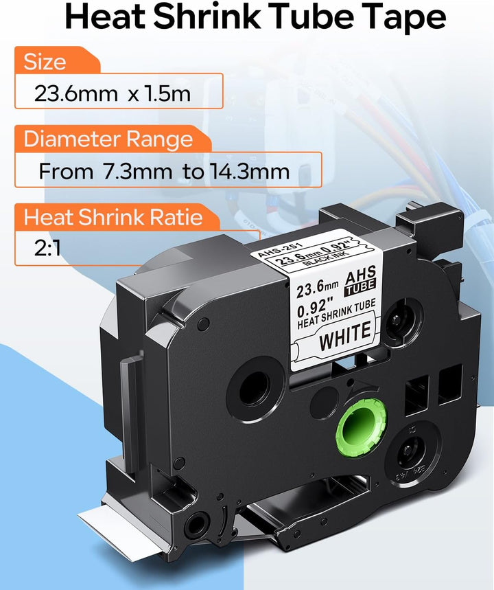 3x Upwinning Hse-251 HSE251 Schrumpfschlauch 23.6mm Kompatible mit Brother Schrumpfschlauch HSe-251