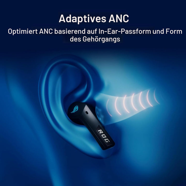 ASUS ROG Cetra True Wireless SpeedNova Black RGB In-Ear Gaming Kopfhörer (ROG SpeedNova Wireless-Tec