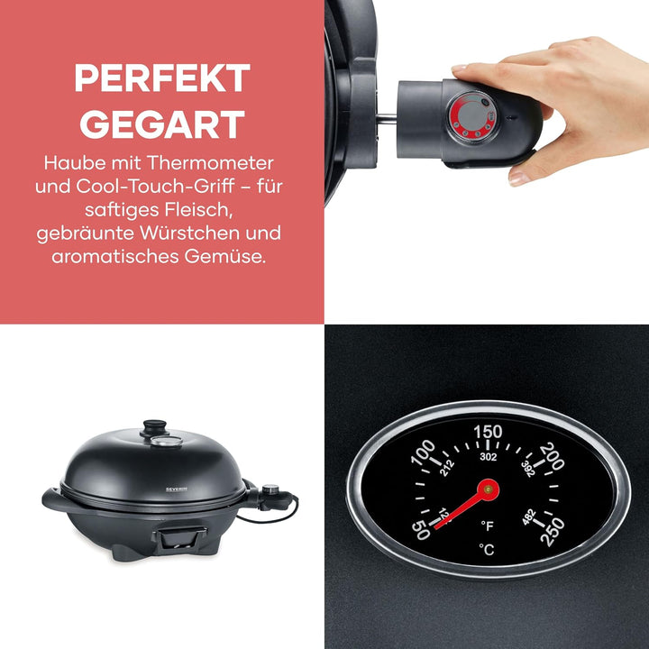 SEVERIN PG 8541 Barbecue-/Standgrill (2.000W, Grillfläche, Ø 41 cm)