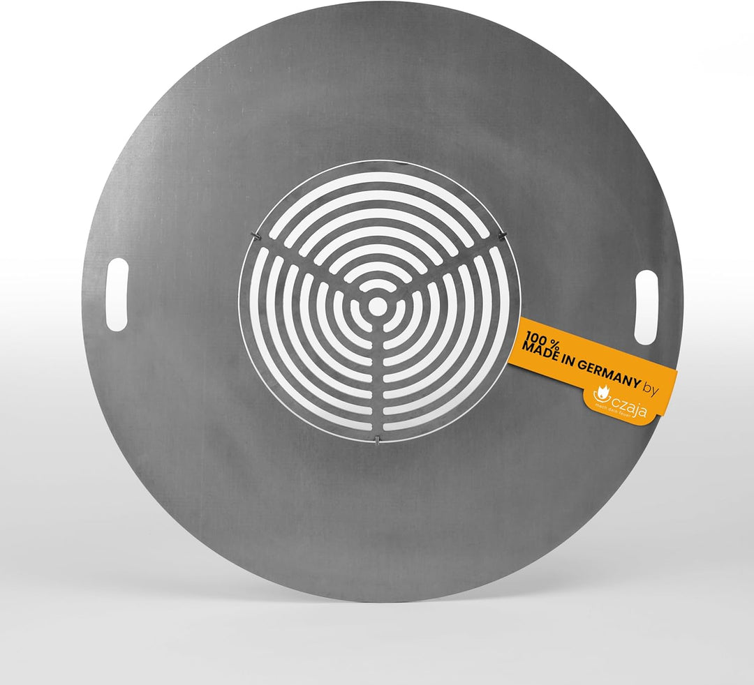 Feuerplatte 98 cm (100 cm) cm für Feuerschale und Feuertonne - Grillring - Plancha Grillplatte für F