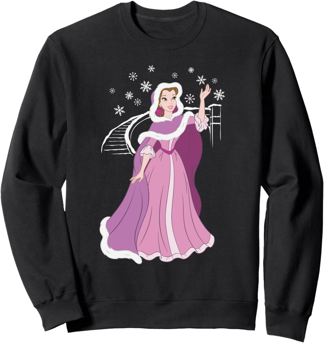 Disney Princess Belle Winter Wonderland Holiday Sweatshirt