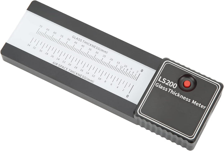 Laser Glasdicke Messgerät, Aluminiumlegierung, bis 70mm Messbereich, für Einschicht und Isolierglas,