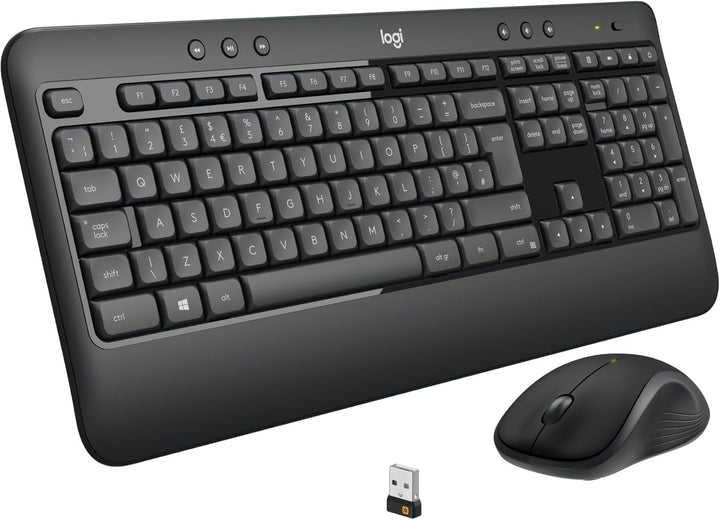 Logitech MK540 Advanced Kombi – Kabellose Tastatur und Maus für Windows, Deutsche QWERTZ-Tastatur –