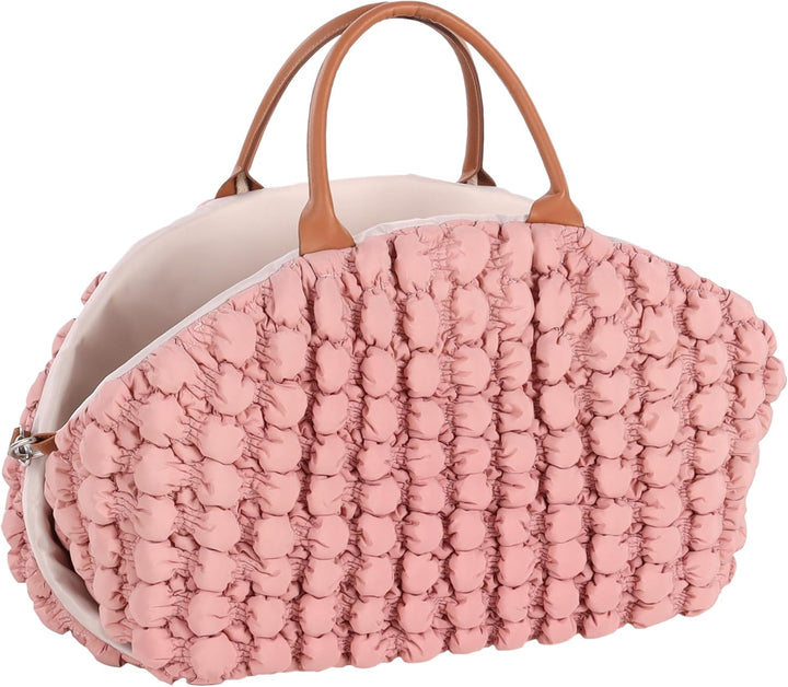 Hundetasche - Tragetasche Yzma Rosa – 42x26x25cm – Polyester – 2 Tragegriffe – Wendekissen – Einsatz