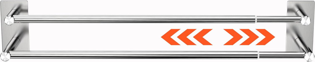 Raoot Handtuchhalter ohne Bohren erforderlich Badezimmer-Handtuchstange 40-74 cm einziehbare Selbstk