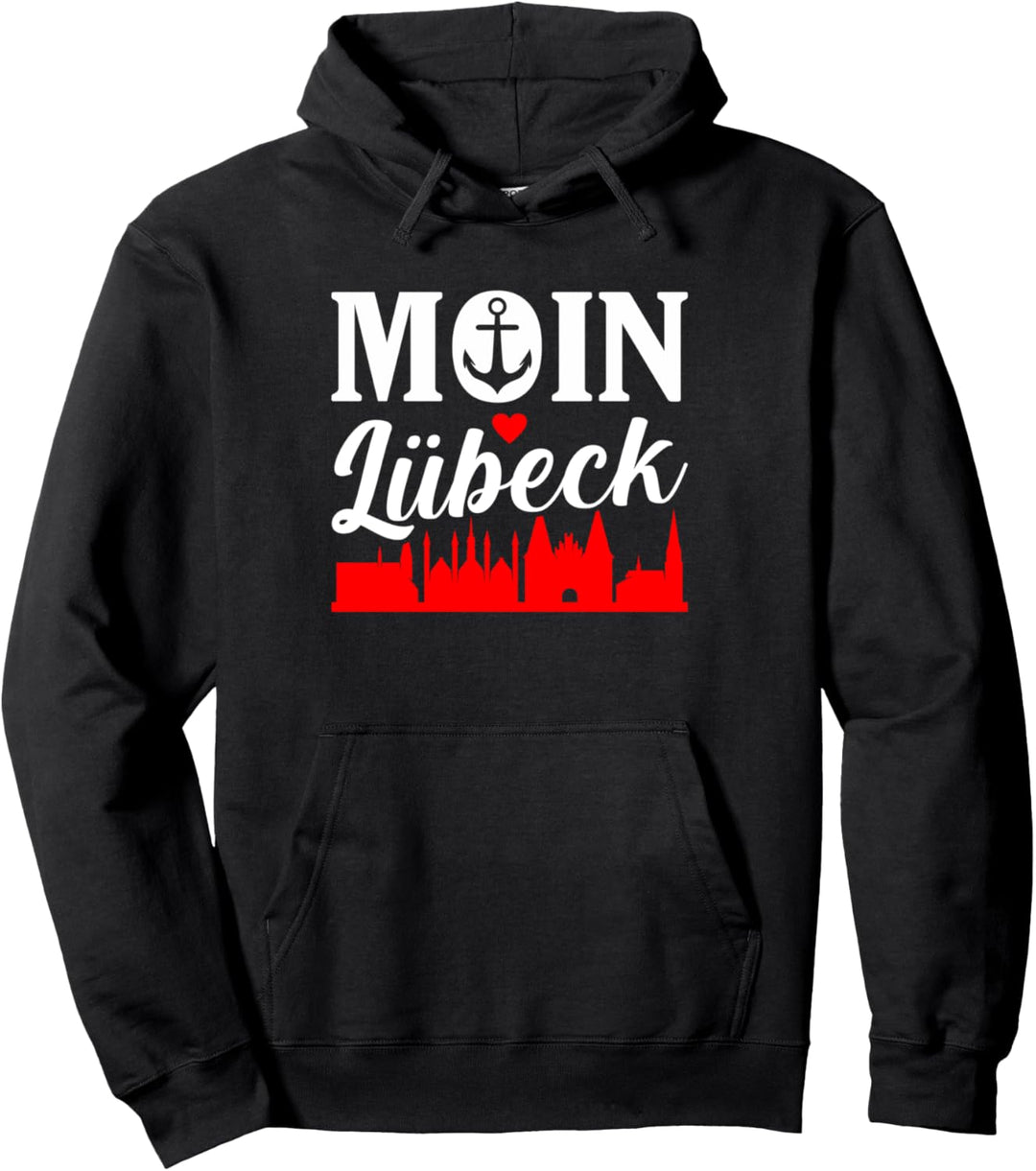 Lübeck Skyline Lustiges Lübecker Germany Pullover Hoodie