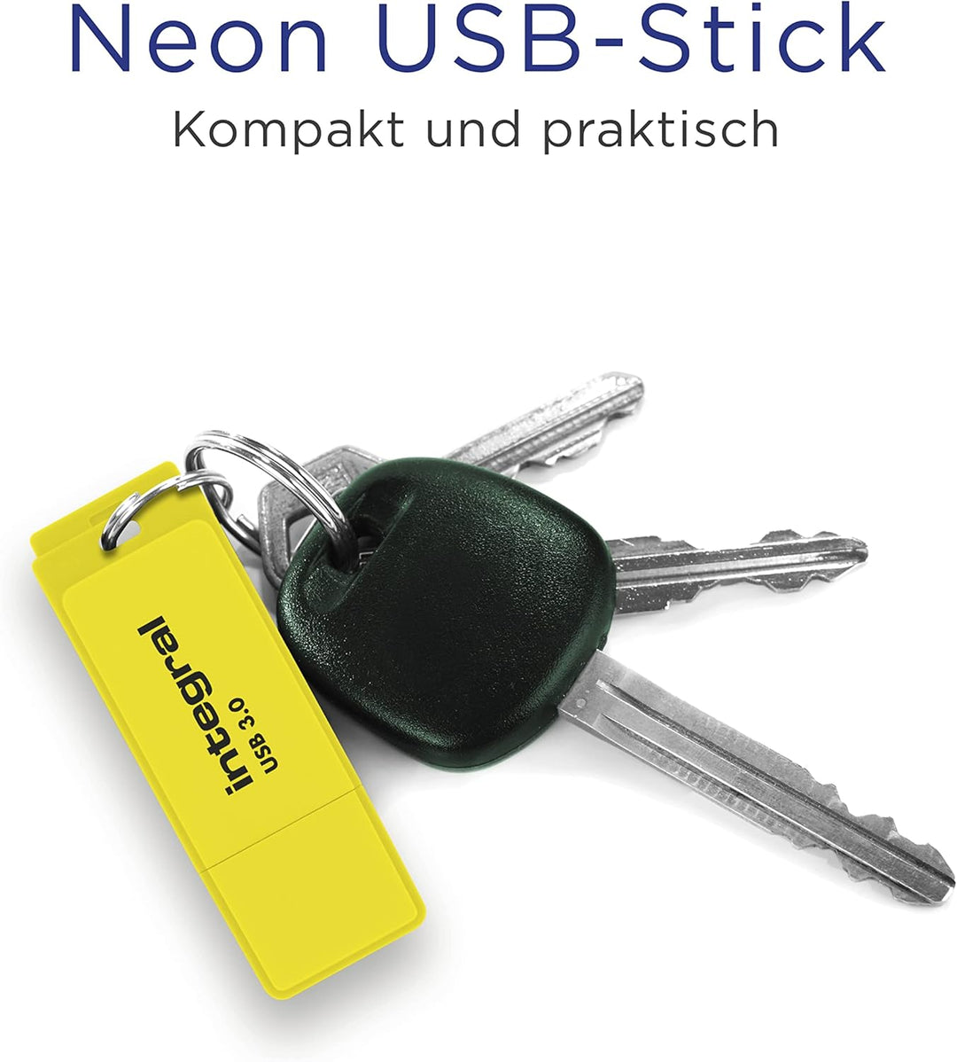 Integral 64GB Neon Gelb USB 3.2 Gen 1 Flash-Laufwerk USB3.0 64GB gelb, USB3.0 64GB gelb