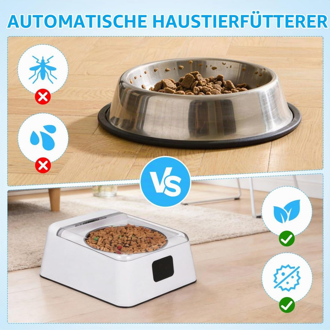 VICASKY Automatischer Infrarot-Sensor Haustier Futterspender Mit Anti-rutsch-Basis Grosser Kapazität