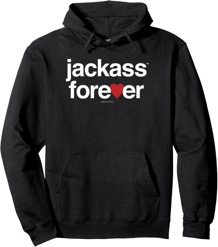 Jackass Forever: Rote Hertz Logo Pullover Hoodie