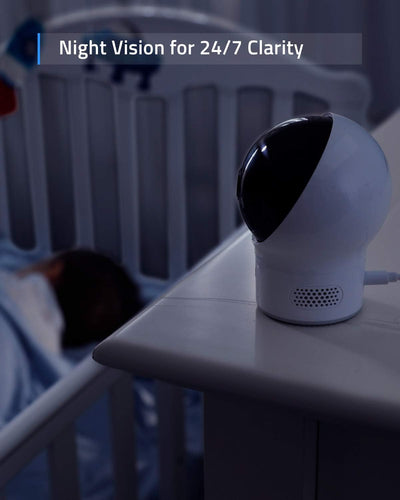 eufy Security Babyphone, zusätzliche SpaceView Babyphone Kamera, Video-Babymonitor, 720p HD, einfach