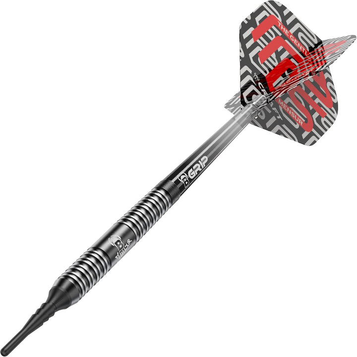 Bull's Mensur Suljovic G3 Dart, 90% Tungsten Soft Dart 18g, Soft Dart 18g