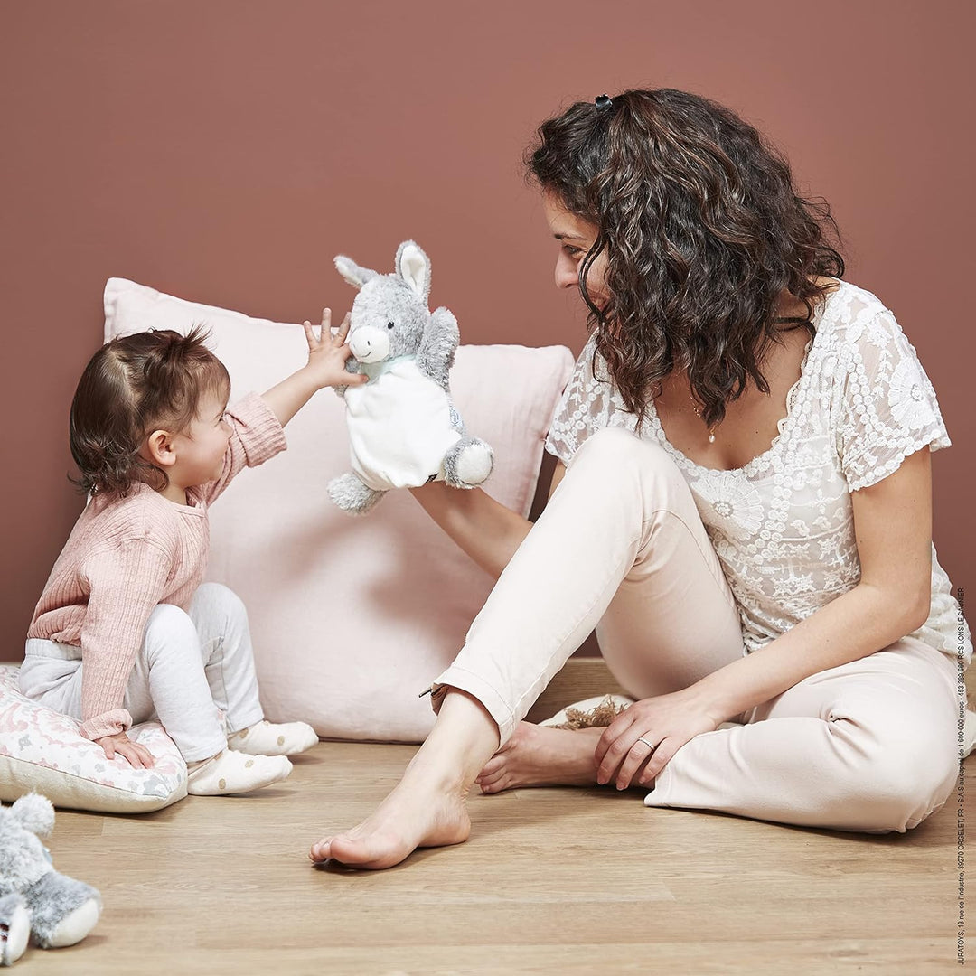 Kaloo - Les Amis - Baby Plüsch-Handpuppe Regliss das Eselchen - 24 cm - Sehr weiches Material - Ab G