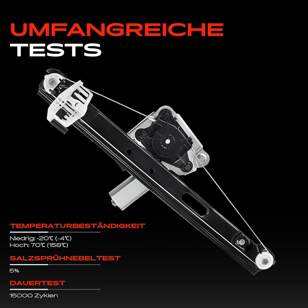 Frankberg Fensterheber mit Motor Hinterachse Links Kompatibel mit 3er E90 316d 2009-2011 3er Touring