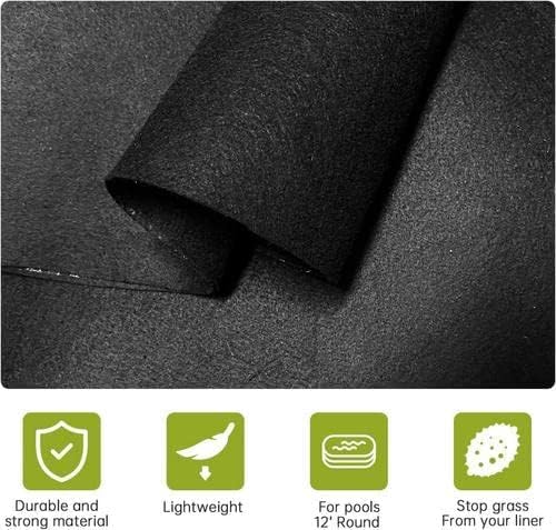 Schwimmbecken Matte Pool Bodenplane Faltbarer Boden-Poolmatte Für Aufstellpools Bis Ø 400 cm, UV-Sta